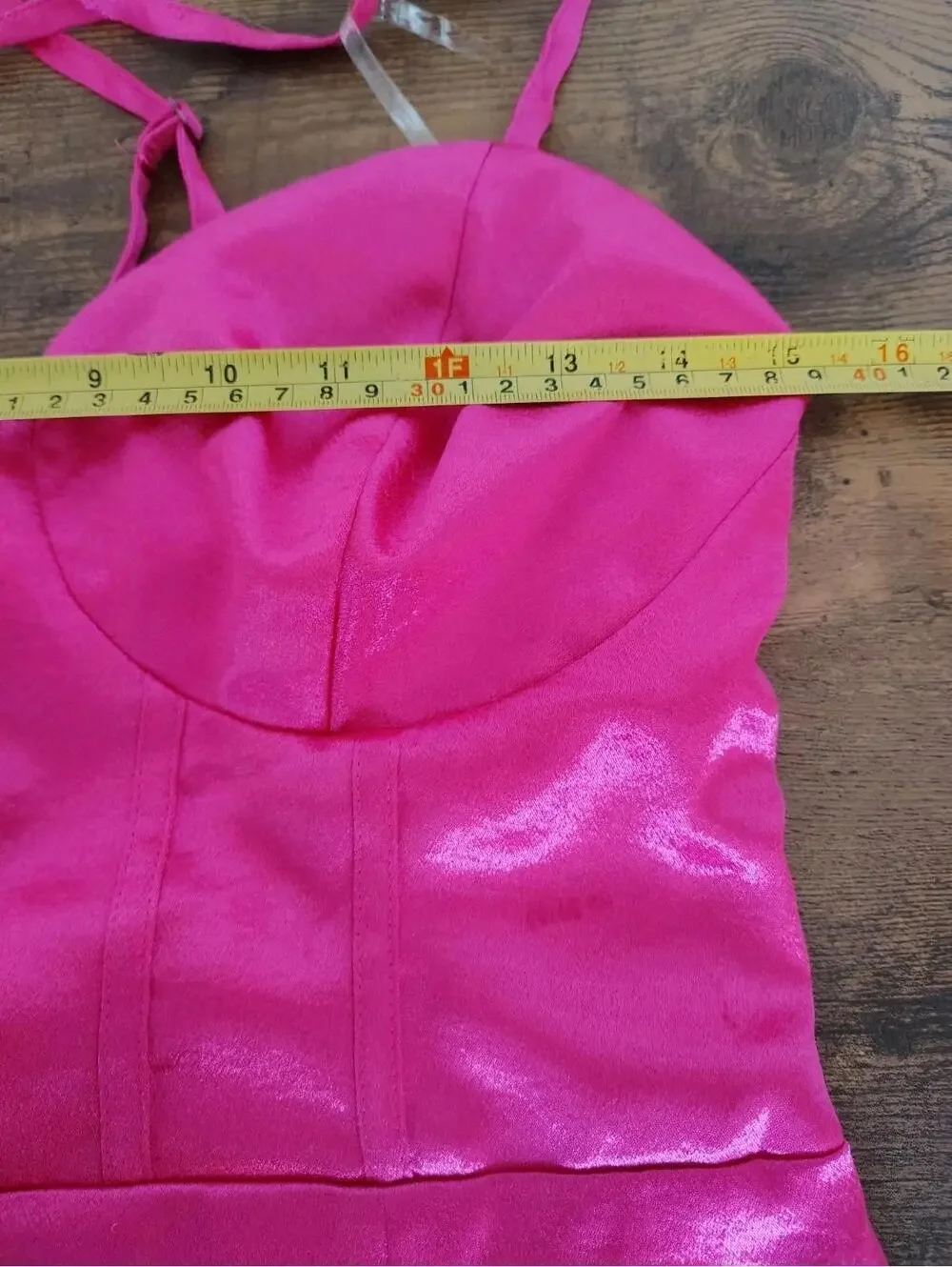 Wild Fable Women Dress Sz M Fuchsia Hot Pink Lace Up Back BarbieCore Birthday